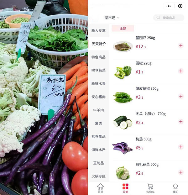 農(nóng)貿(mào)菜場(chǎng)小程序功能開(kāi)發(fā)