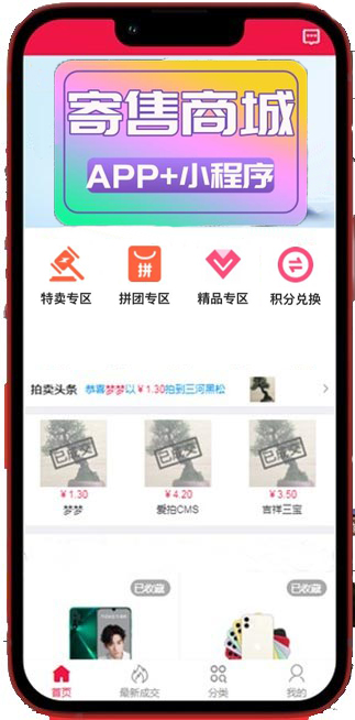 拍賣掛售網(wǎng)平臺(tái)系統(tǒng)軟件